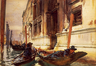 Gondoliers Siesta John Singer Sargent